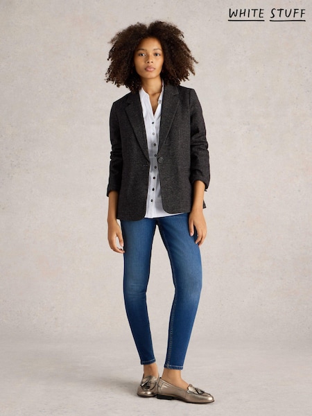 White Stuff Grey Evelyn Jersey Blazer (E93650) | £85