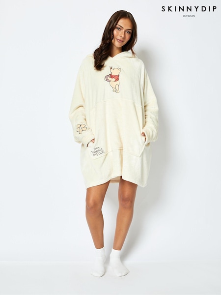Skinnydip Cream Disney Winnie The Pooh Blanket Hoodie (E93761) | £38