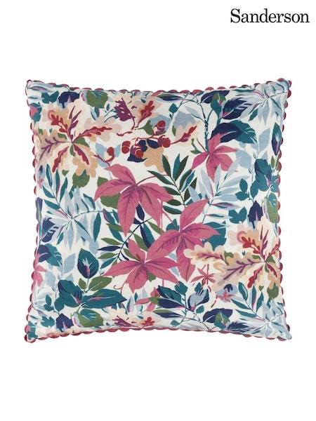 Sanderson Mulberry or Blue Robins Wood Woodland Flora Scalloped Cushion (E93983) | £30