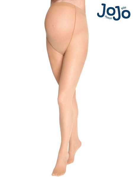 JoJo Maman Bébé Natural 2-Pack 15 Denier Maternity Tights (E94181) | £12.50
