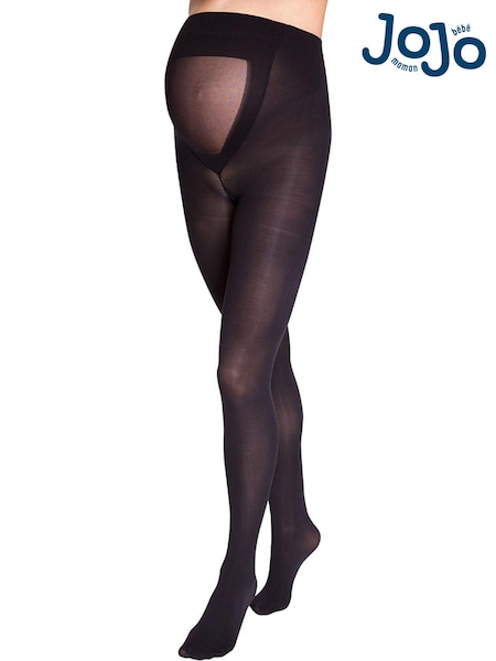 JoJo Maman Bébé Black 100 Denier Ultimate Maternity Support Tights (E94185) | £11.50