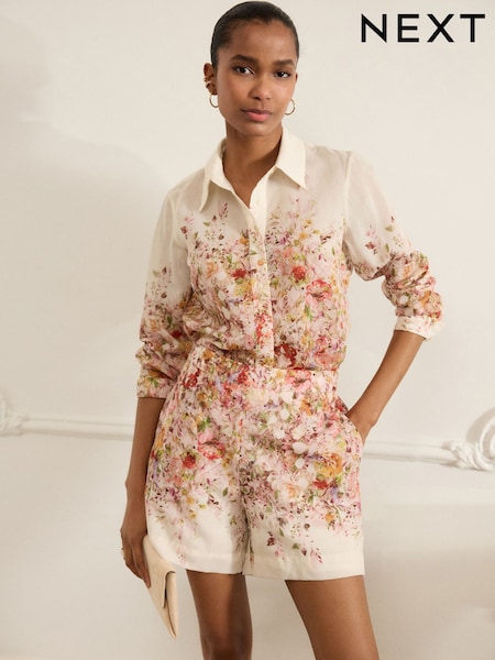 Multi Floral Printed Shorts (E94304) | £35