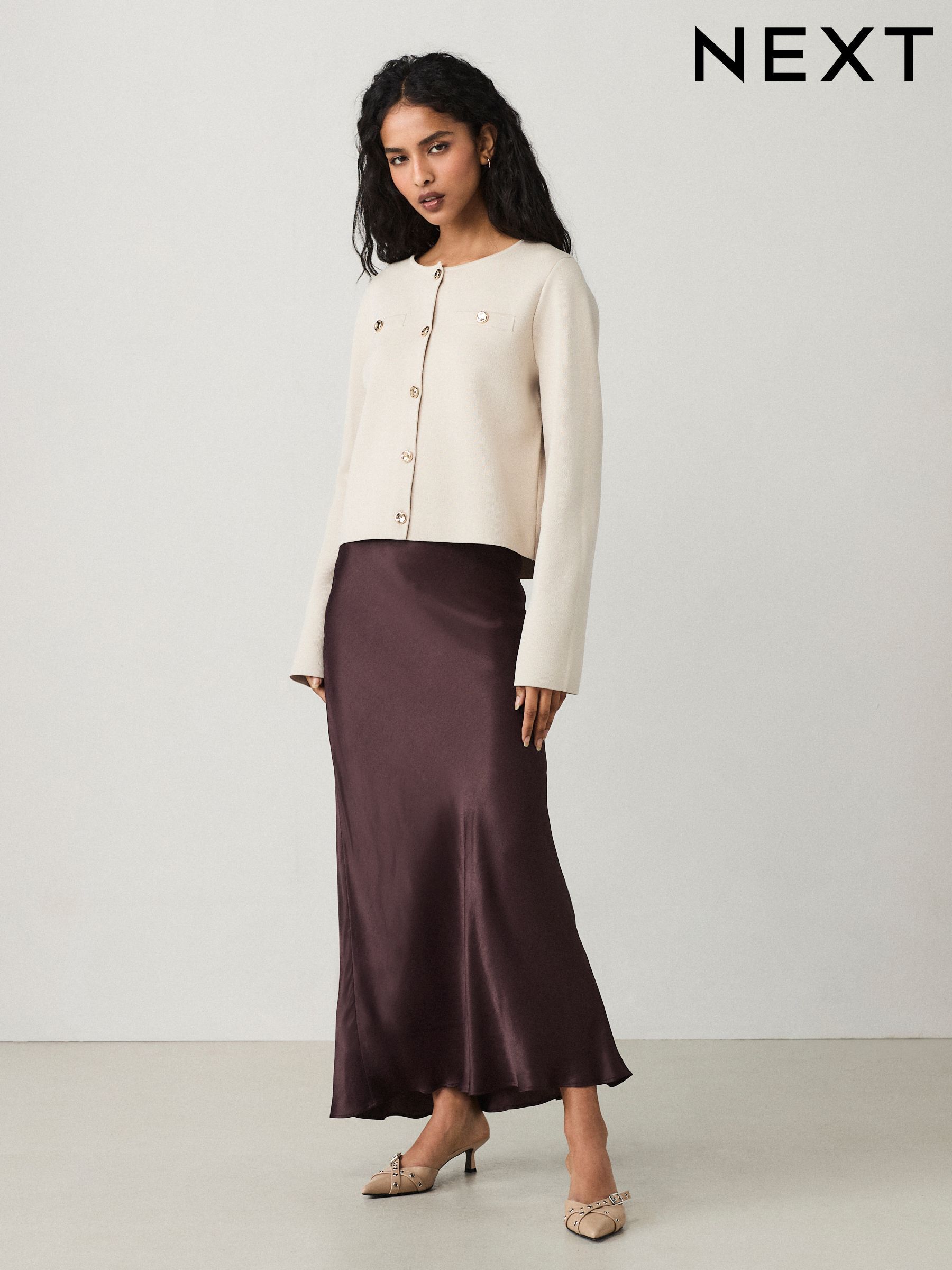 Buy Women s Brown High Waisted Skirts Online Next UK