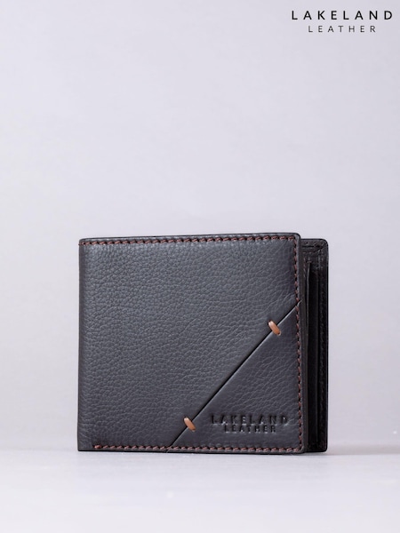 Lakeland Leather Black Chrome Allerdale Bi-Fold Wallet (E94322) | £35