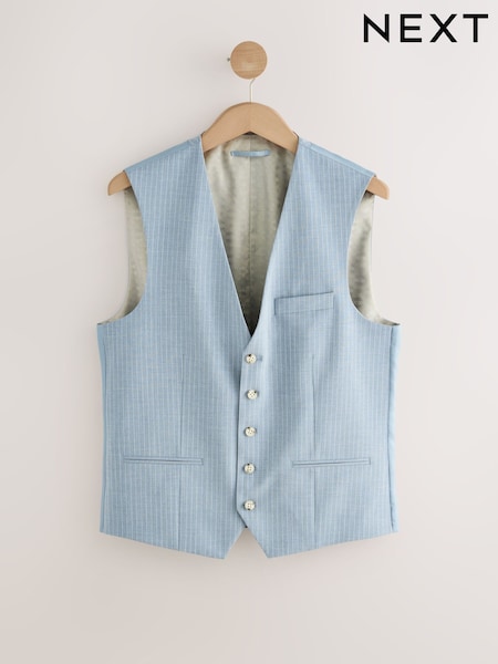 Blue Striped Suit Waistcoat (E94480) | £50