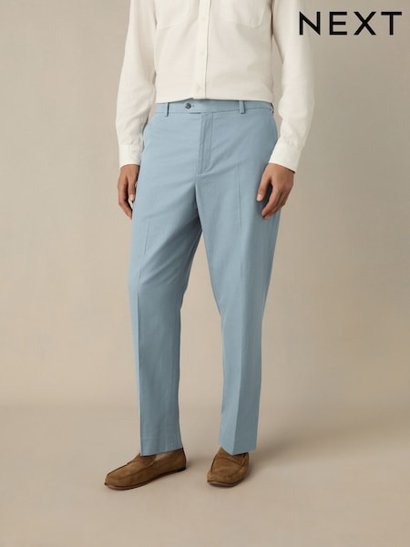 Blue Slim Fit TENCEL™ Suit Trousers (E94530) | £50