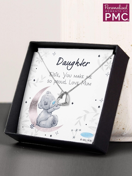 PMC Personalised Moon & Stars Me To You Heart Necklace and Box (E94575) | £27
