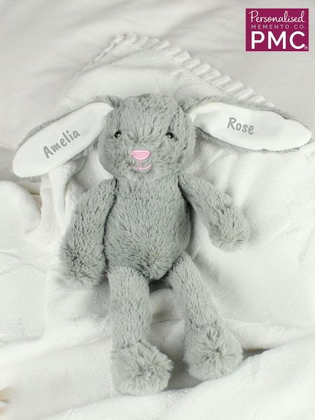 Personalised Bunny Rabbit Soft Toy by PMC (E94582) | £20