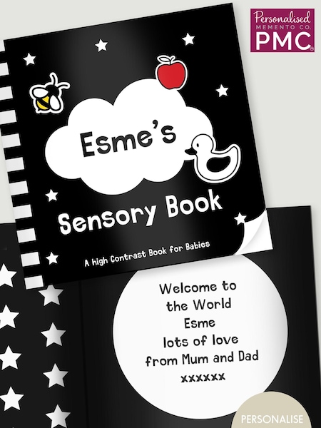 Baby Personalised First Sensory Book by PMC (E94586) | £12