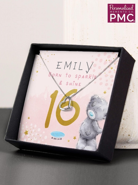 PMC Silver Personalised Me To You Birthday Heart Necklace and Box (E94592) | £27