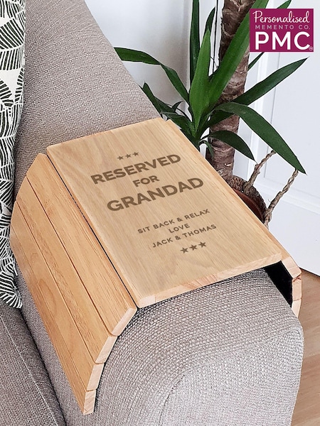 Personalised Reserved For Wooden Sofa Tray by PMC (E94622) | £24