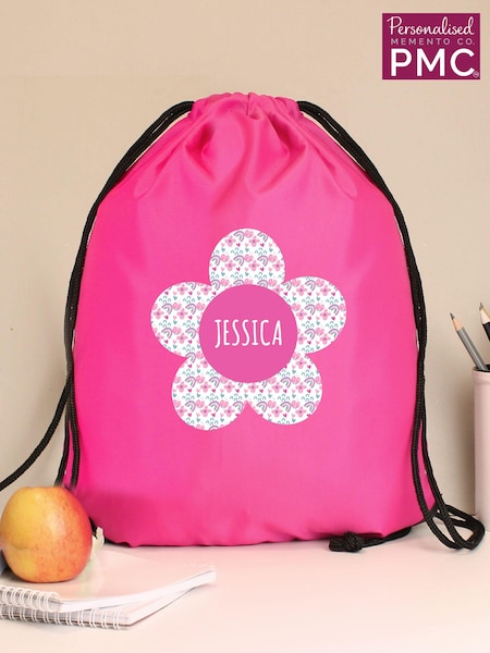 PMC Personalised Flower Pink Kit Bag (E94643) | £15