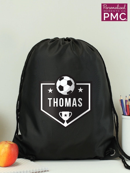 PMC Personalised Football Kit Black Bag (E94669) | £15
