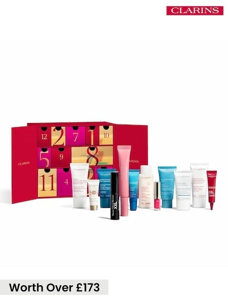 Clarins 12 Day Beauty Advent Calendar (worth Over £173)