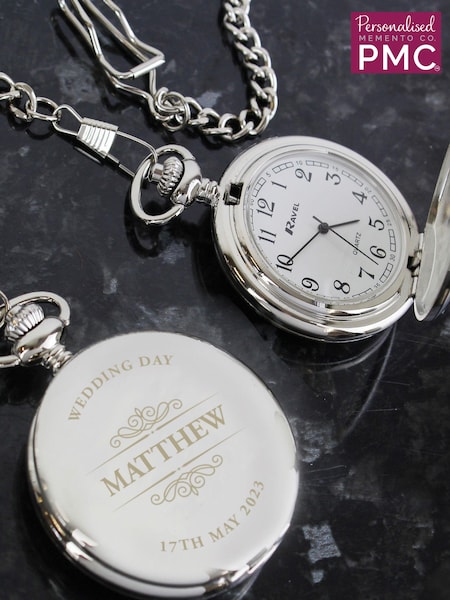 Personalised Pocket Fob Watch by PMC (E94742) | £28