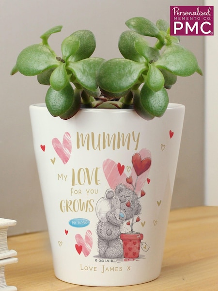 Personalised Me To You Love Grows Plant Pot by PMC (E94762) | £16