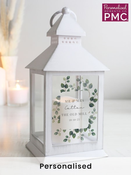 Personalised Botanical Wedding Lantern by PMC (E94795) | £18