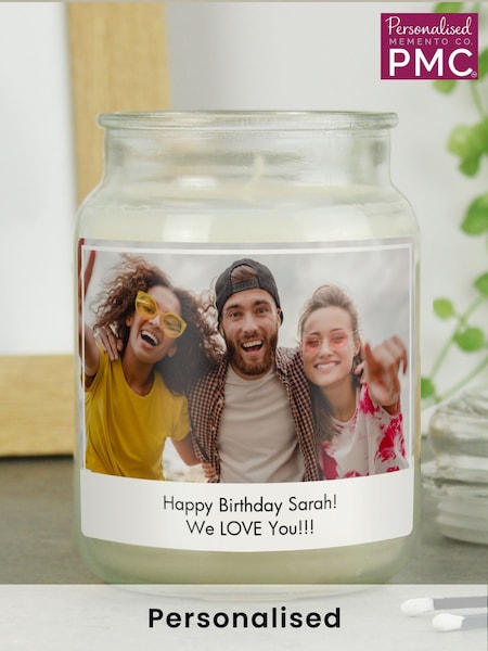 Personalised Photo Upload Candle Jar by PMC (E94797) | £20