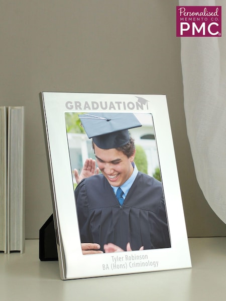 Silver Personalised Graduation 6x4 Photo Frame by PMC (E94799) | £14