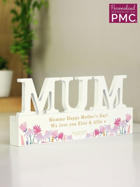 Personalised Wooden Mum Ornament by PMC (E94807) | £17