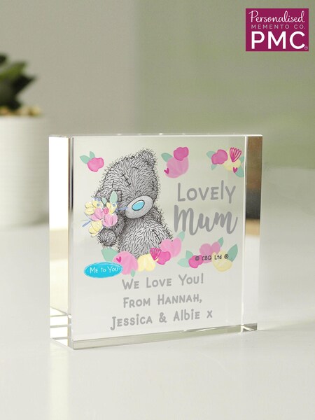 Personalised Me To You Mum Christmas Crystal Token by PMC (E94816) | £18