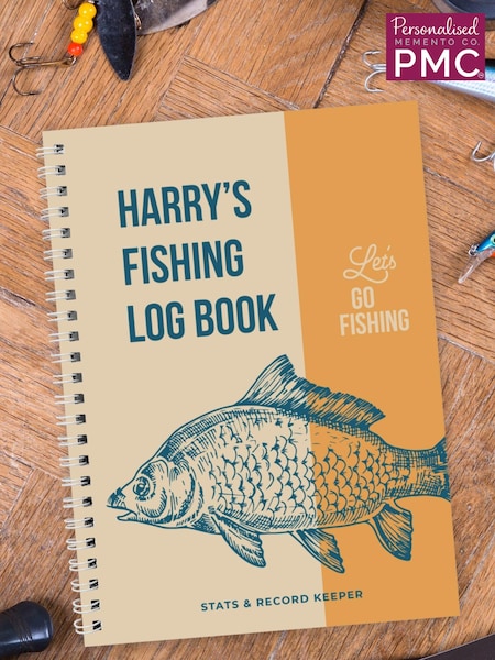 Personalised Fishing Log Book by PMC (E94855) | £14