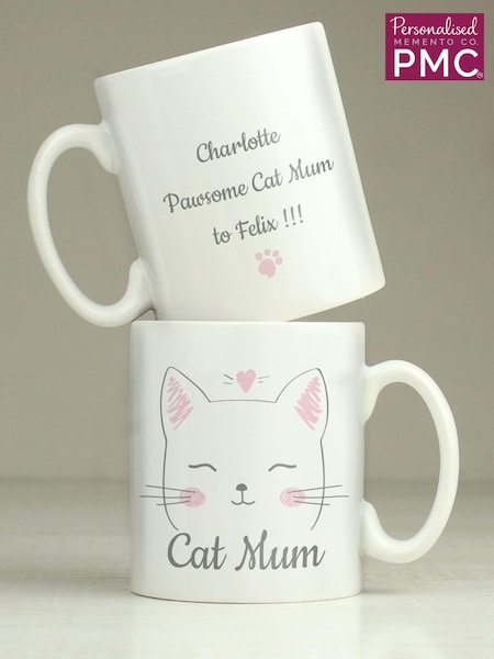Natural Personalised Cat Mum Mug By PMC (E94857) | £14
