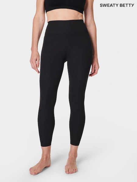 Sweaty Betty Black Glow Flex Rib 7/8 Leggings (E94884) | £80