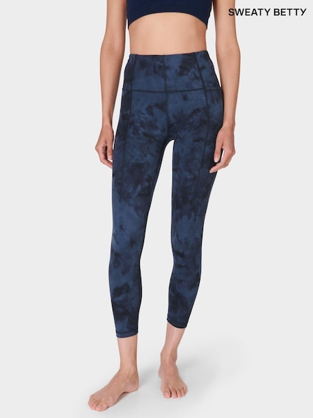 Sweaty Betty Blue 7/8 Length Super Soft Yoga Leggings (E94918) | £88