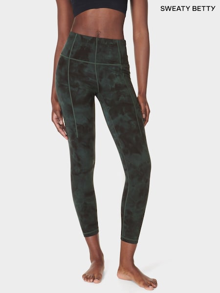 Sweaty Betty Green 7/8 Length Super Soft Yoga Leggings (E94925) | £88