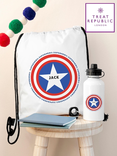 Personalised Kid's Superhero Sports Set by Treat Republic (E95119) | £26