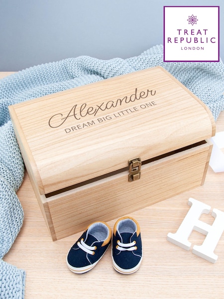 Personalised Kids Special Message Keepsake Chest by Treat Republic (E95122) | £40