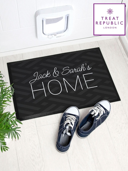 Personalised Patterned Doormat by Treat Republic (E95139) | £30