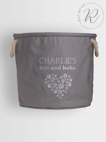 Personalised Doggy Heart Toy Storage Tub by RUFF (E95192) | £40