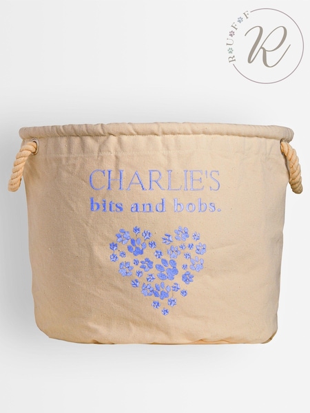 Personalised Doggy Heart Toy Storage Tub by RUFF (E95201) | £40