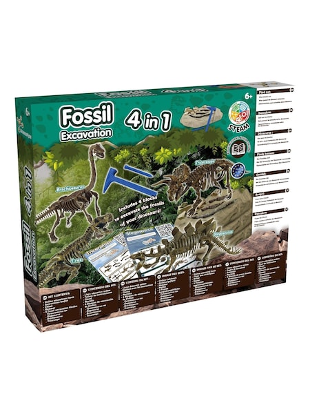 Science 4 You Fossil Excavation 4 in 1 (E95680) | £16
