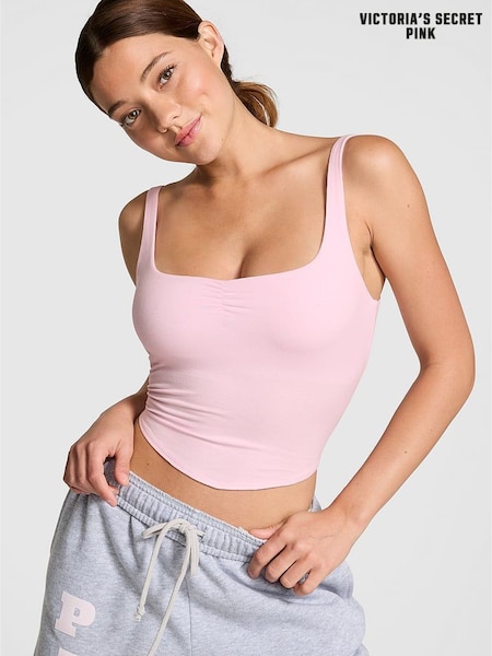 Victoria's Secret PINK Pink Tulip Cotton Cami Top (E95686) | £25