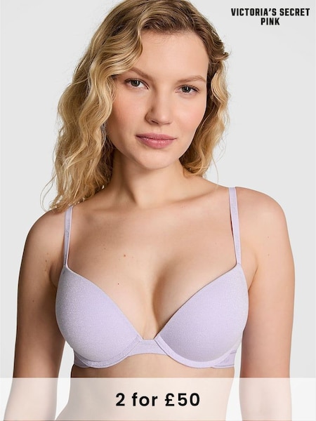 Victoria's Secret PINK Purple Cloud Super Push Up Bra (E95692) | £29