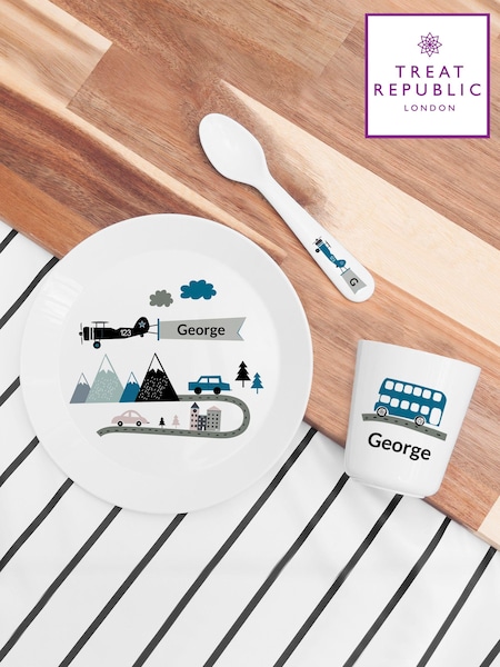Adventure White Dinner Set by Treat Republic (E96007) | £24