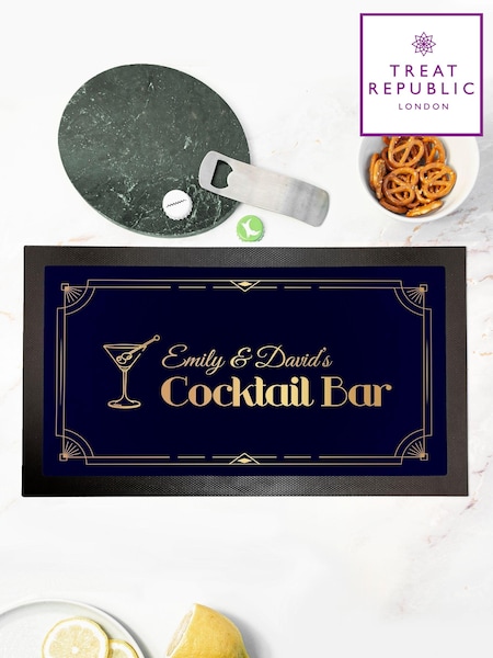 Stylish Cocktail Black Mat by Treat Republic (E96010) | £25