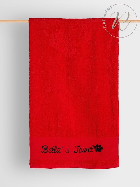 Personalised Dog 100% Cotton Towel by RUFF (E96140) | £22