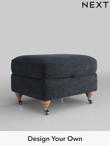 Boucle Chenille/Dark Slate Blue Ashford Highback (E96178) | £499