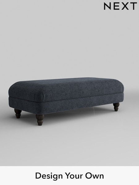 Boucle Chenille/Dark Slate Blue Ashford Highback (E96178) | £475