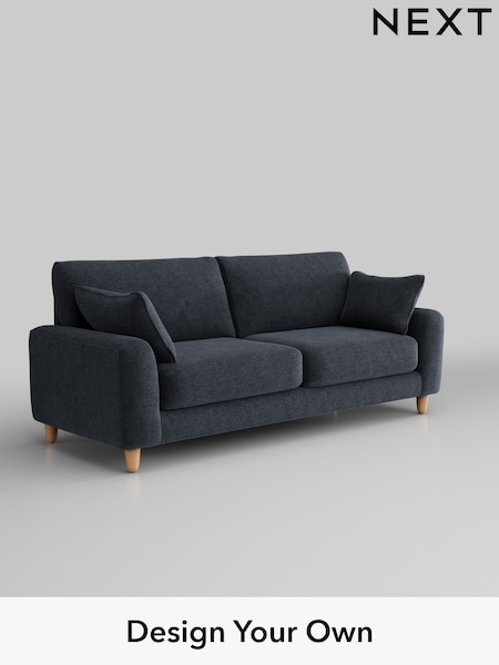 Boucle Chenille/Dark Slate Blue Campbell (E96181) | £1,275