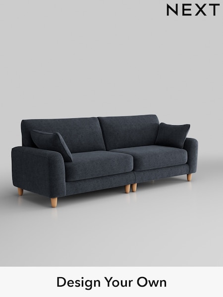 Boucle Chenille/Dark Slate Blue Campbell (E96181) | £1,375