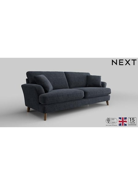 Boucle Chenille/Dark Slate Blue Conway Relaxed Sit (E96189) | £1,450