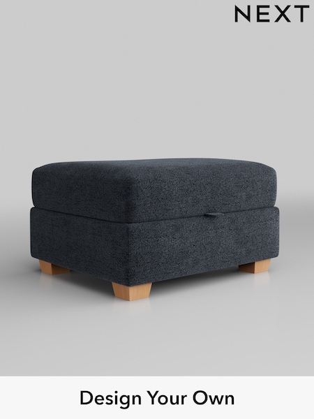 Boucle Chenille/Dark Slate Blue Heath Highback (E96202) | £475