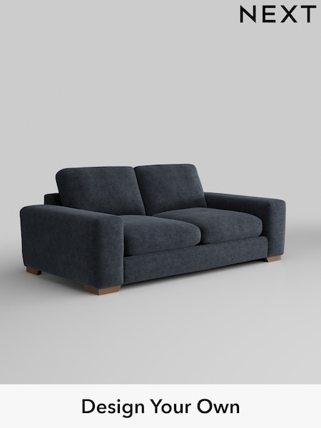 Boucle Chenille/Dark Slate Blue Houghton Deep Relaxed Sit (E96212) | £1,425