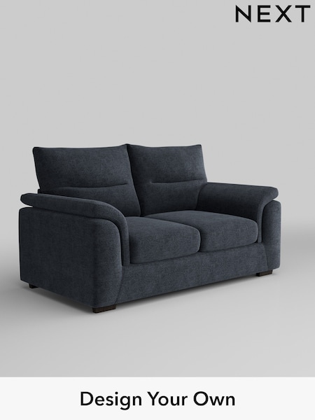 Boucle Chenille/Dark Slate Blue Hayden Highback (E96217) | £1,125