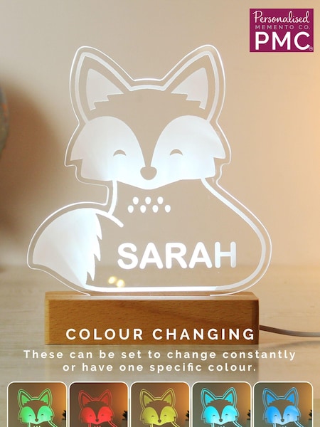 Personalised Fox LED Light by PMC (E96244) | £24